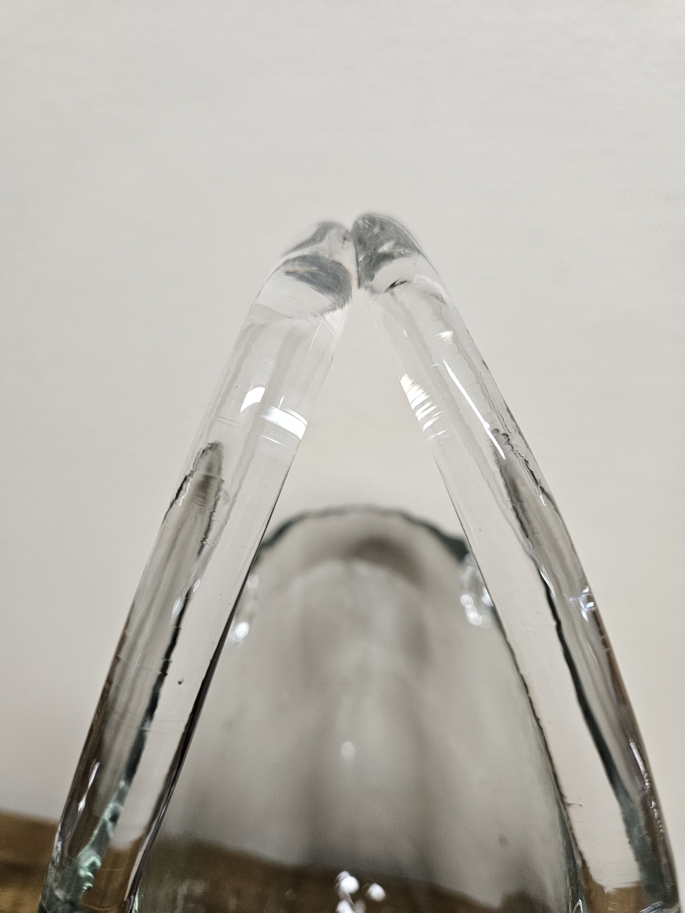 Bubble Glass Handbag Purse Vase - Transparent - Picture 7 of 10